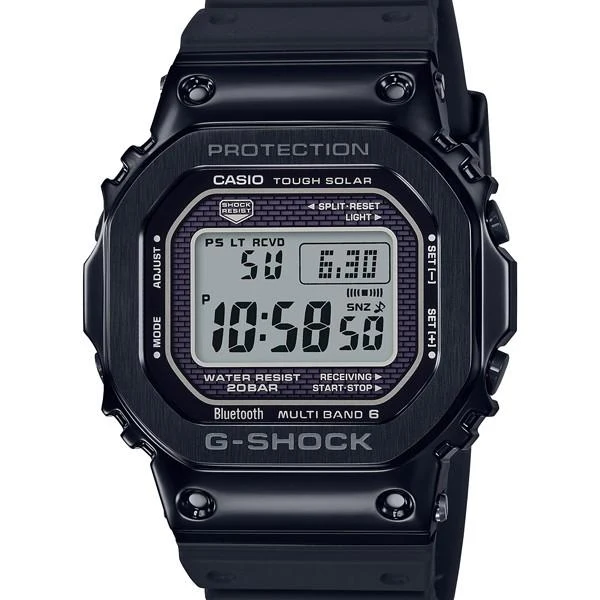Reloj CASIO G-SHOCK GMW-B5000G-1JF JDM de metal y acero inoxidable con radio, energía solar y Bluetooth para hombre.