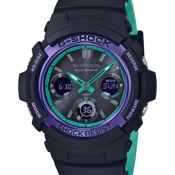 Reloj solar radiocontrolado CASIO G-SHOCK AWG-M100SBL-1AJF para hombre
