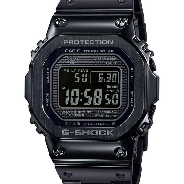 Reloj CASIO G-SHOCK GMW-B5000GD-1JF Full Metal Negro JDM Bluetooth Solar para hombre
