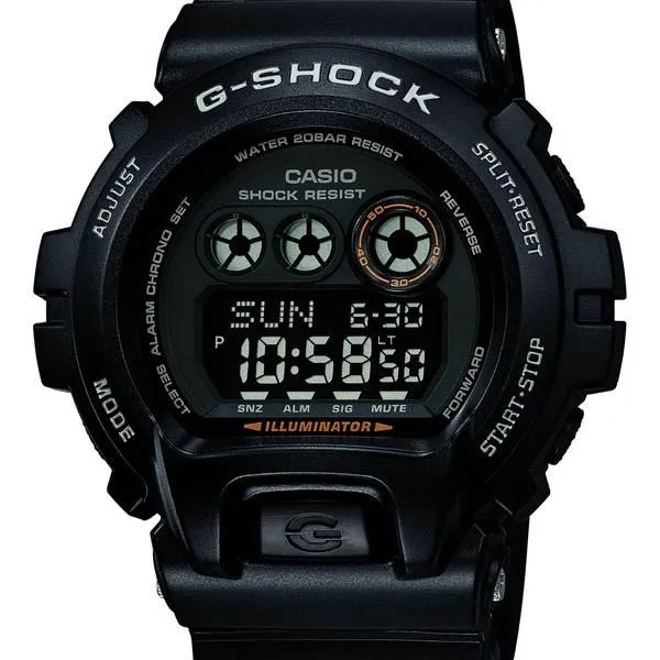 Reloj CASIO G-SHOCK GD-X6900-1JF JDM MIL Standard Military Spec, digital, de gran tamaño, con batería de 10 años de duración y completamente negro, para hombre.