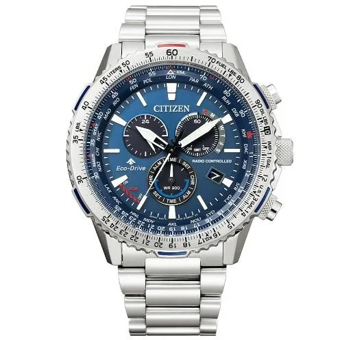 Reloj radiocontrolado CITIZEN PROMASTER Eco-Drive con hora mundial CB5000-50L