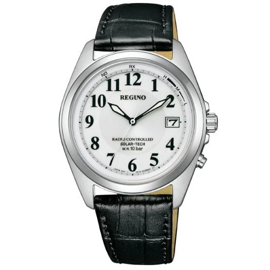Reloj Citizen - REGUNO - KS3-115-20 - Correa de piel - Tecnología solar - Reloj solar radiocontrolado para hombre