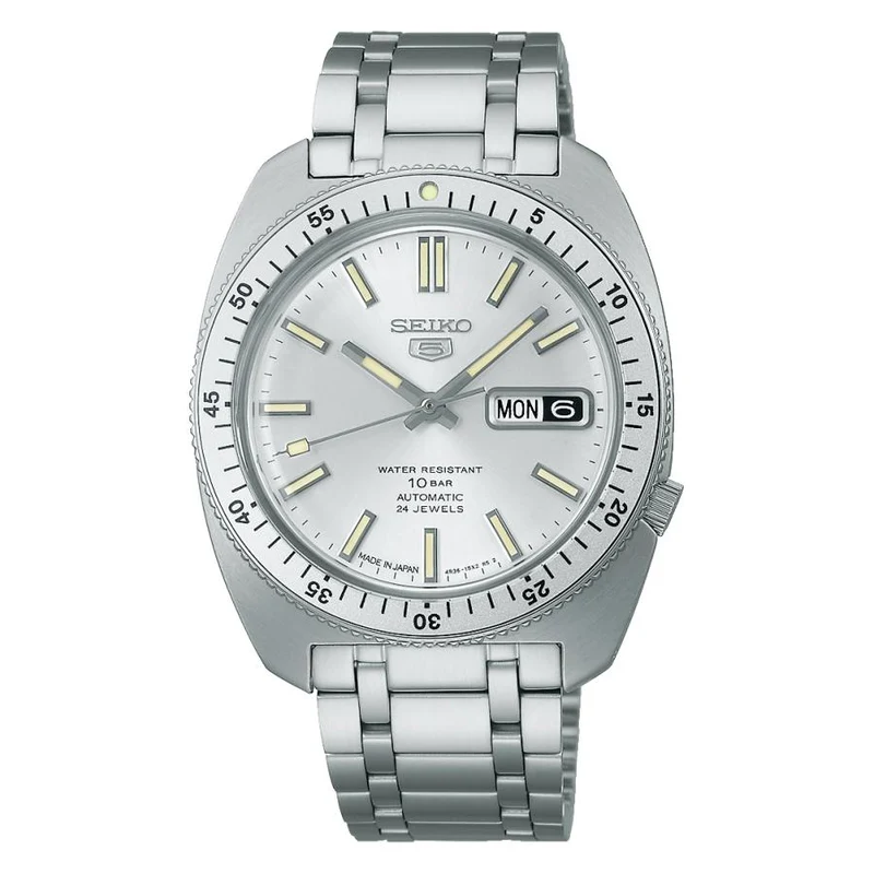 Reloj automático para hombre SEIKO 5 SPORTS SBSA311 JDM SKX Heritage Design Reissue Edición Limitada con esfera plateada