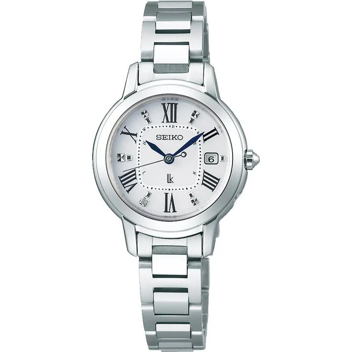 SEIKO LUKIA SSQW035 Reloj solar radiocontrolado para mujer con diamantes incluidos