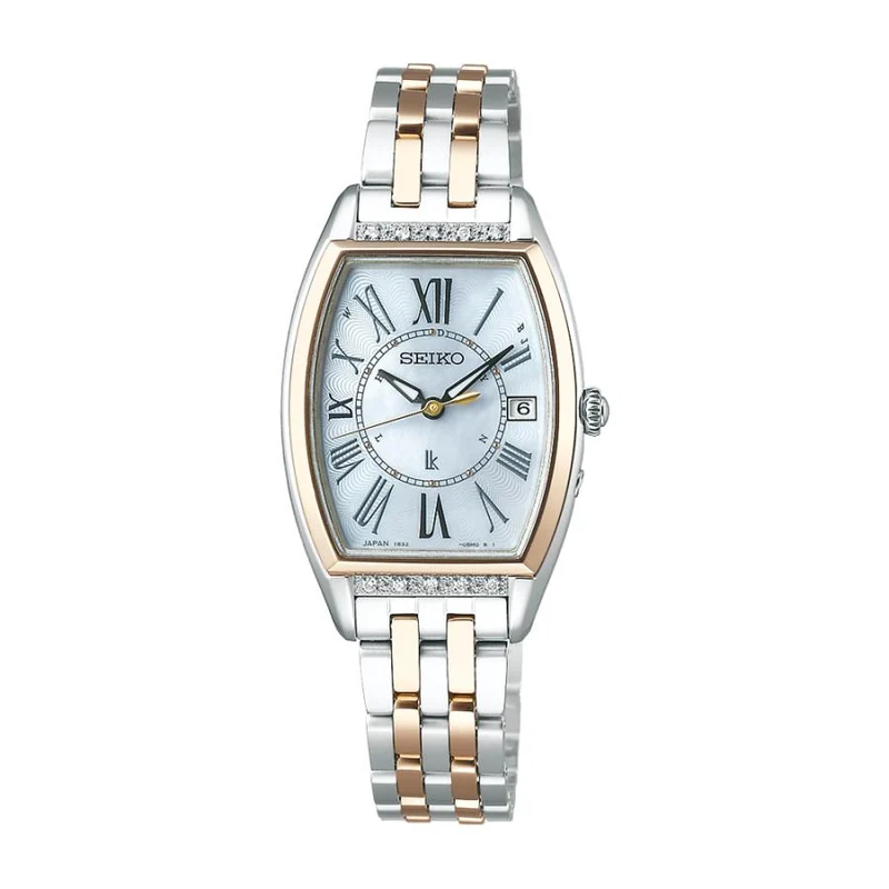 Seiko - Lucia - SSVW180 - Onda de radio solar - Damas - Acero inoxidable -