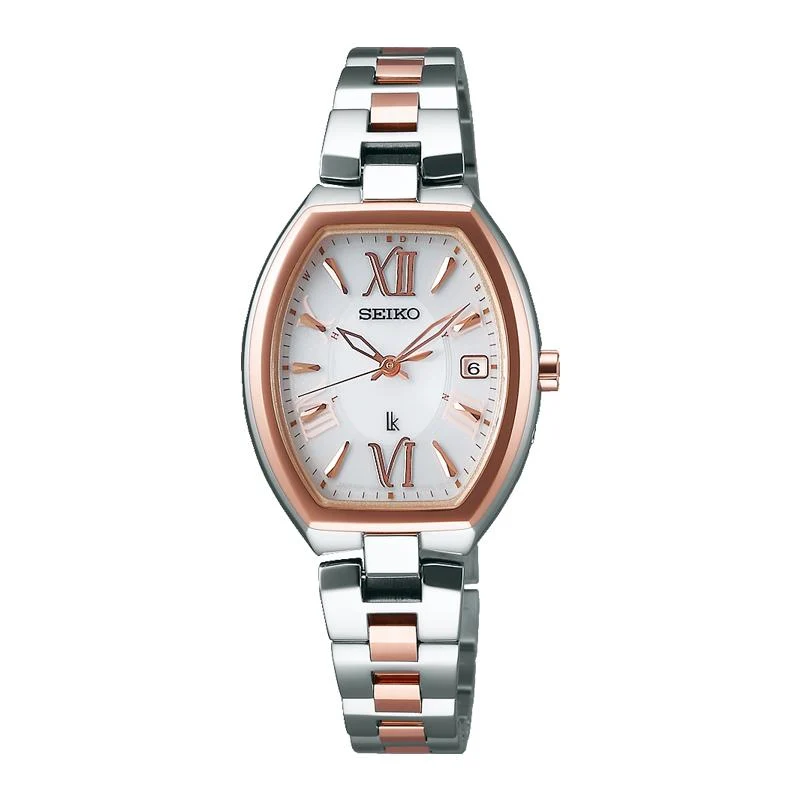 SEIKO-LUKIA-SSQW028-Reloj solar radiocontrolado para mujer, titanio