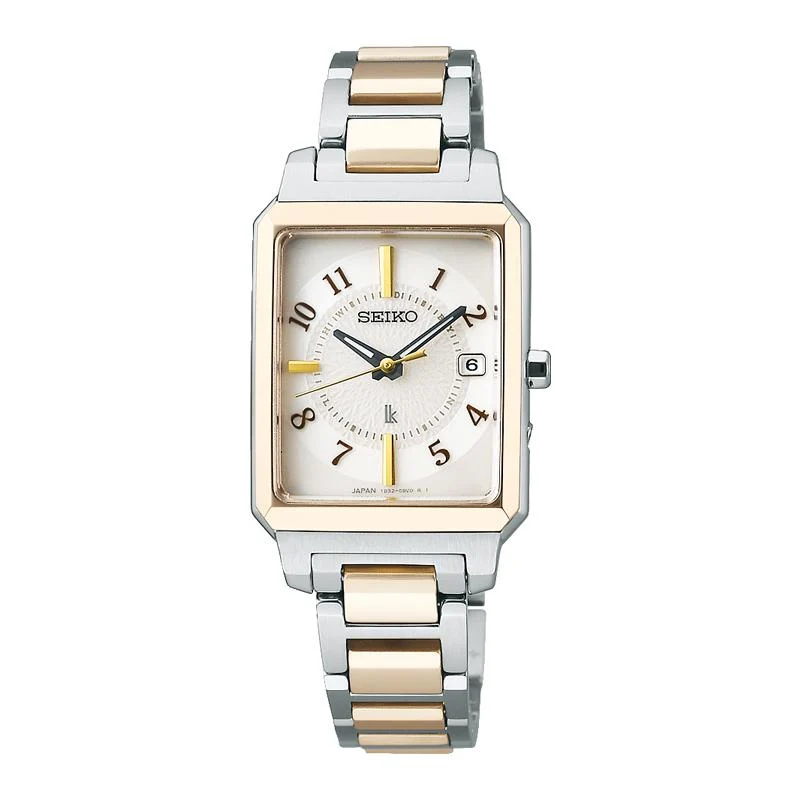 Seiko - Lucia - SSVW194 - Solar radio wave - Dama - Acero inoxidable - Caja cuadrada -