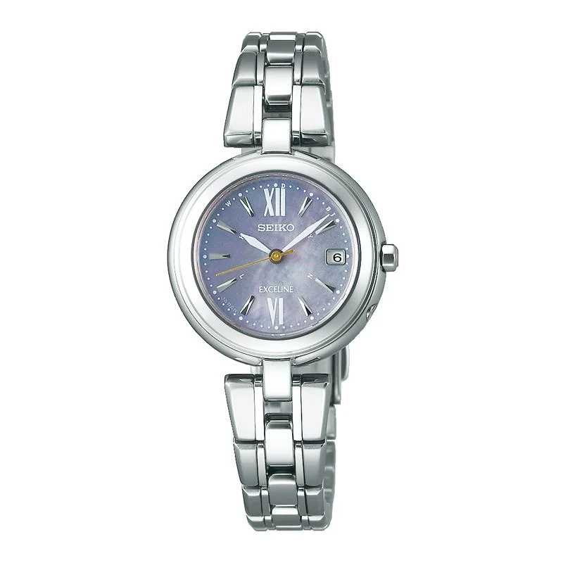Relojes - SEIKO - Exceline - SWCW133 - Mujer - Reloj con radio solar - Titanio -