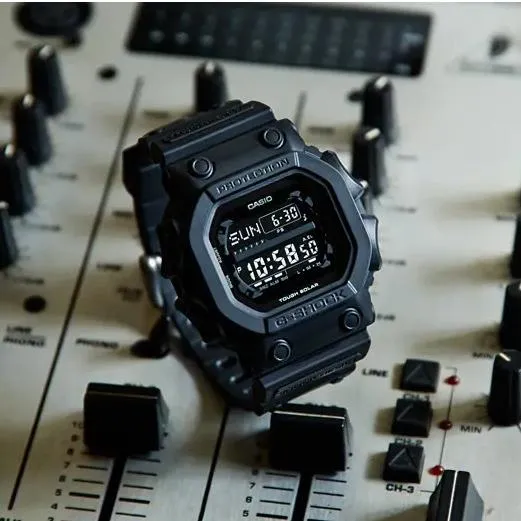 Reloj CASIO G-SHOCK GXW-56BB-1JF JDM Radiocontrolado Solar Multi-Band 6 Serie GX Totalmente Negro Digital King para Hombre