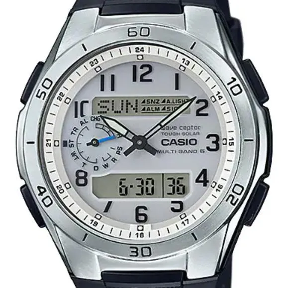 Reloj solar CASIO Wave Receptor con 6 estaciones de radio mundiales WVA-M650-7AJF