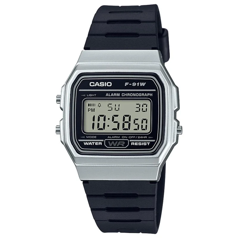 Reloj digital CASIO Collection F-91WM-7AJH Retro Unisex Resistente al agua