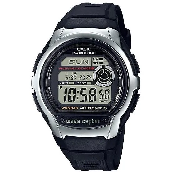 Reloj de hombre CASIO Wave Ceptor WV-M60R-1AJF JDM radiocontrolado multibanda 5 digital de resina negra