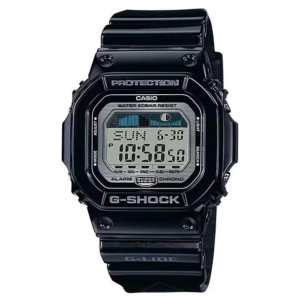 Reloj digital para hombre CASIO G-SHOCK GLX-5600-1JF JDM G-LIDE con gráfico de mareas y datos lunares