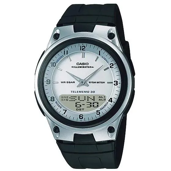Reloj de hombre CASIO Collection AW-80-7AJH JDM estándar analógico-digital de cuarzo