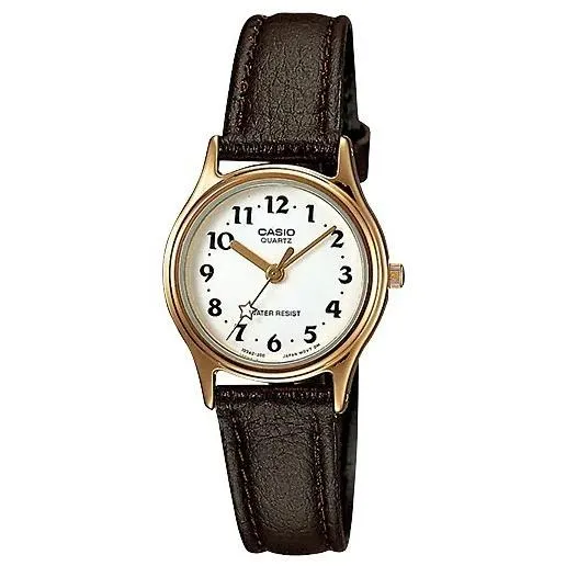 Reloj de pulsera analógico estándar JDM para mujer CASIO Collection LQ-398GL-7B3LJH, con diseño de estrella y correa de piel sintética.