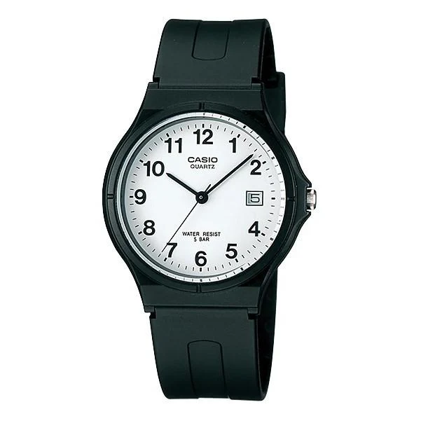 Reloj de pulsera analógico de cuarzo estándar JDM para hombre CASIO Collection MW-59-7BJH, con indicador de fecha, diseño delgado y ligero.