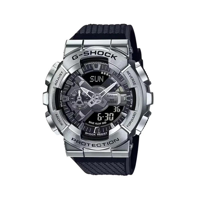 Reloj de hombre CASIO G-SHOCK GM-110-1AJF JDM analógico-digital de cuarzo con cubierta metálica