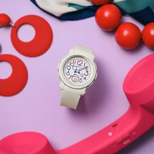 Reloj CASIO BABY-G BGA-290PA-7AJF JDM Retro Pop Multicolor Analógico-Digital para Mujer 10 ATM Hora Mundial