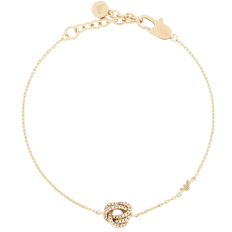 Emporio Armani Sentimental Gold Brass Ladies Station Bracelet EGS3425710