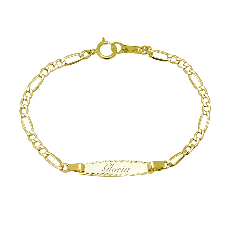 Pulsera Nomeolvides Milán de Oro de 9 Quilates para Bebé
