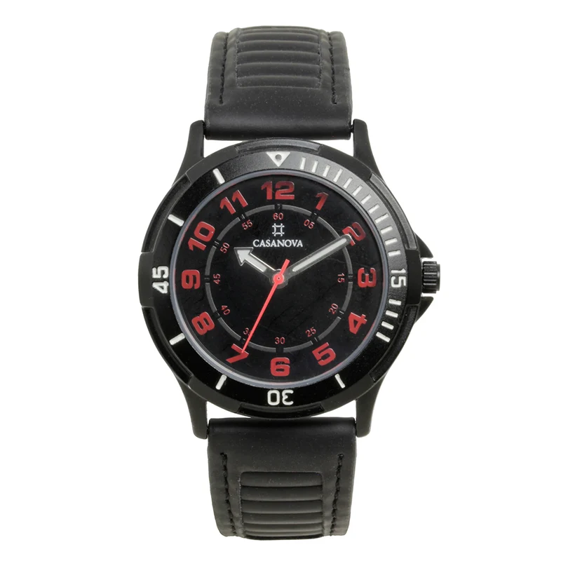 Reloj Casanova Junior con Correa de Silicona en Negro