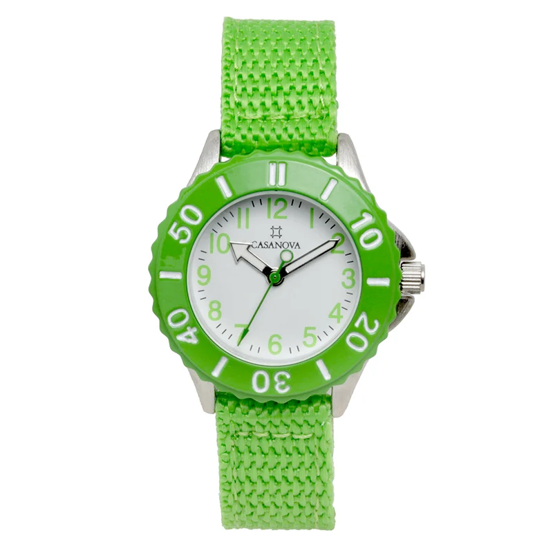 Reloj Casanova Junior Fornelli con Correa de Tela Verde