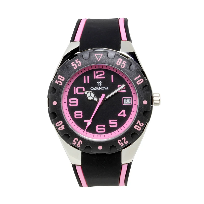 Reloj Casanova Junior con Correa de Caucho Rosa