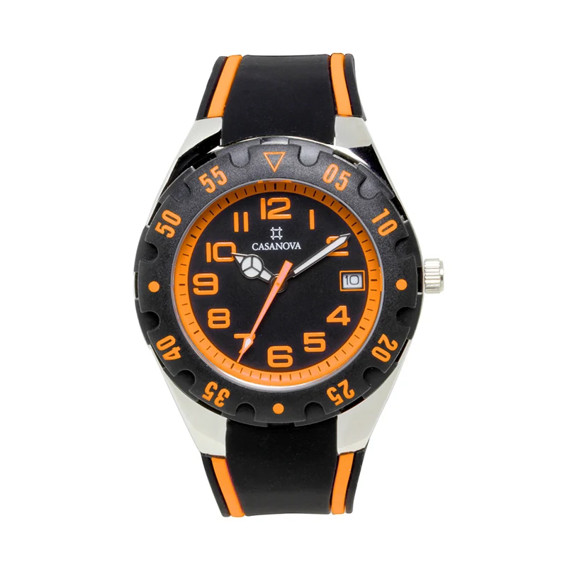Reloj Casanova Junior con Correa de Caucho Naranja