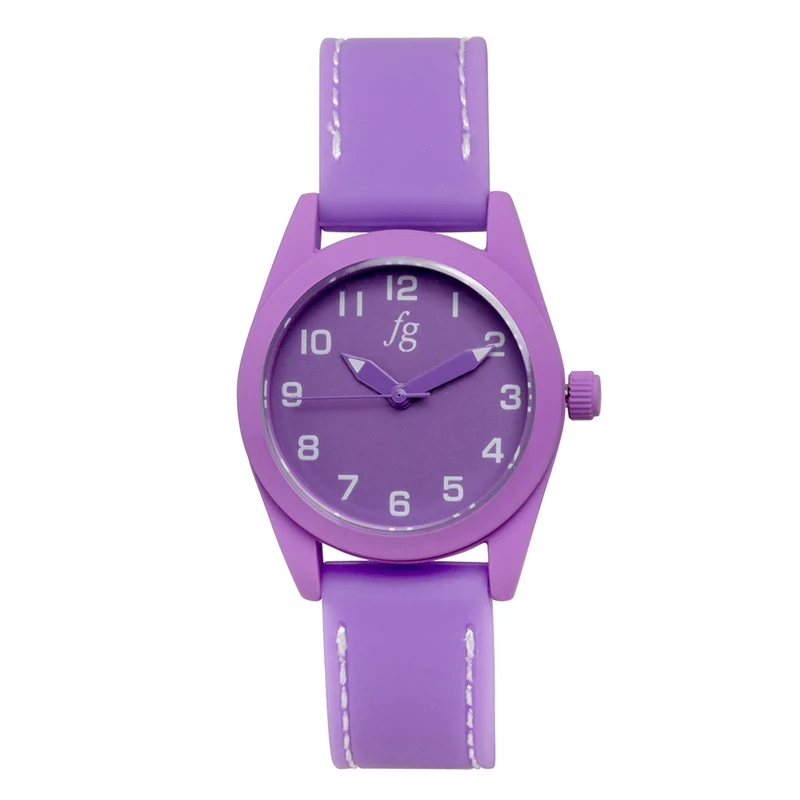 Reloj Junior FG Casual Lila con Correa Sintética