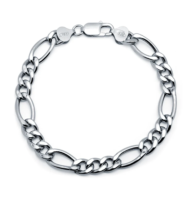 Pulsera de Plata de Ley 925 con Baño de Rodio