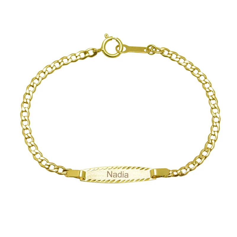 Pulsera Nomeolvides de Oro de 18 Quilates para Bebé