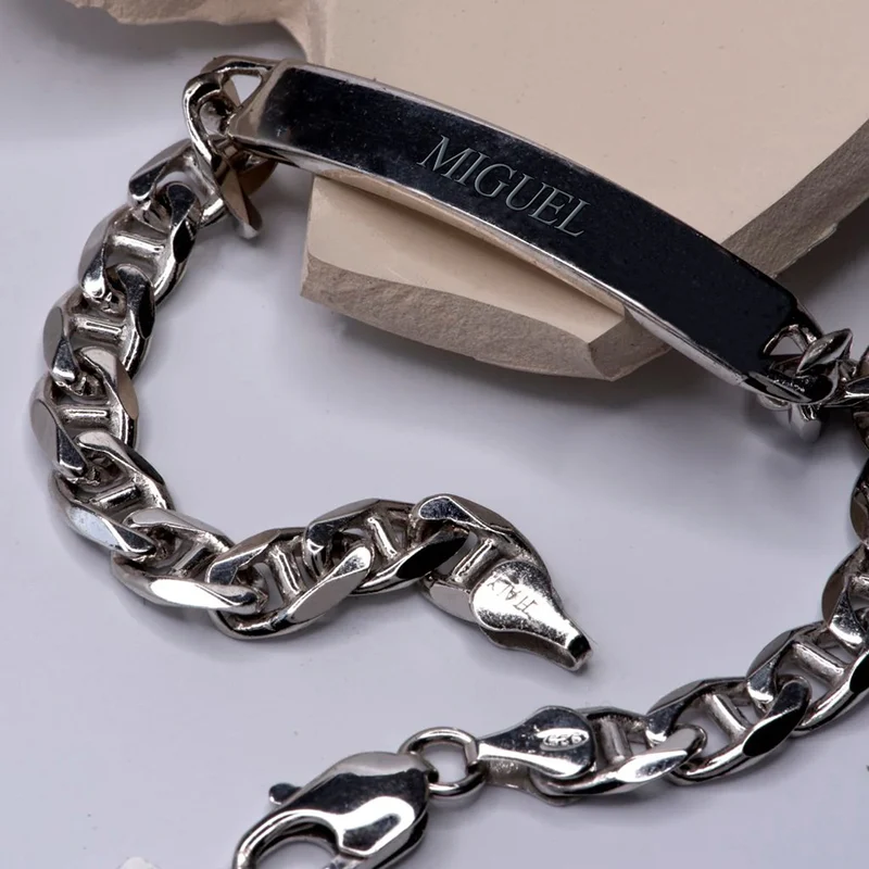 Pulsera Nomeolvides de Plata de Ley 925 con Barco