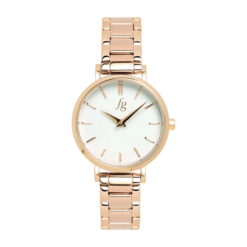 Reloj Barcelona Classic FG Luxe Fos Correa Acero Rosé