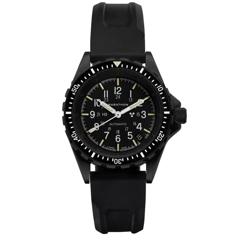 Marathon SAR Anthracite 36mm Black Dial Rubber Mens Automatic Watch WW194026BK-0130