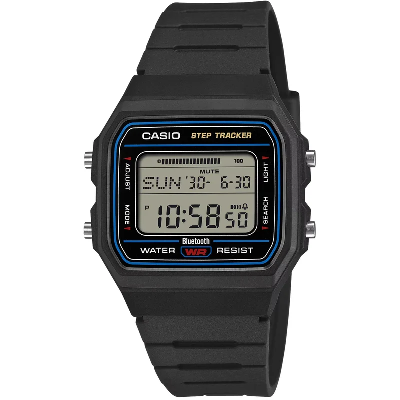 Casio Timeless 38mm Digital Resin Quartz Watch F-B100W-1AEF