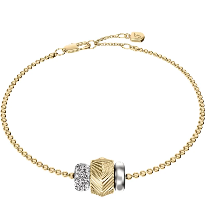 Fossil Harlow Rondelles Two-Tone Steel Station Ladies Bracelet JF04995998