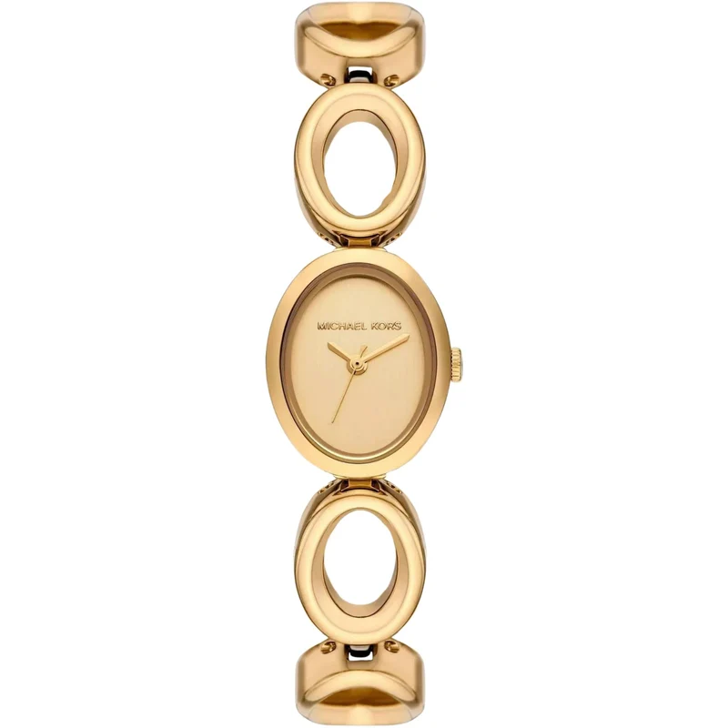 Michael Kors Maude 20.5mm Gold Dial Steel Ladies Quartz Watch MK4957