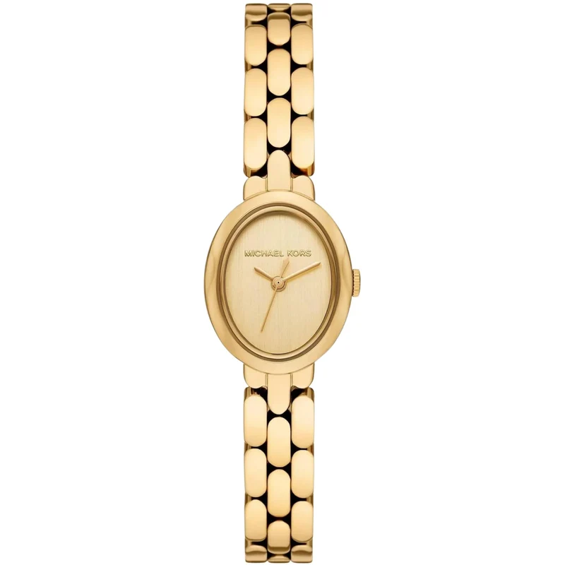 Michael Kors Maude 20.5mm Gold Dial Steel Ladies Quartz Watch MK4955