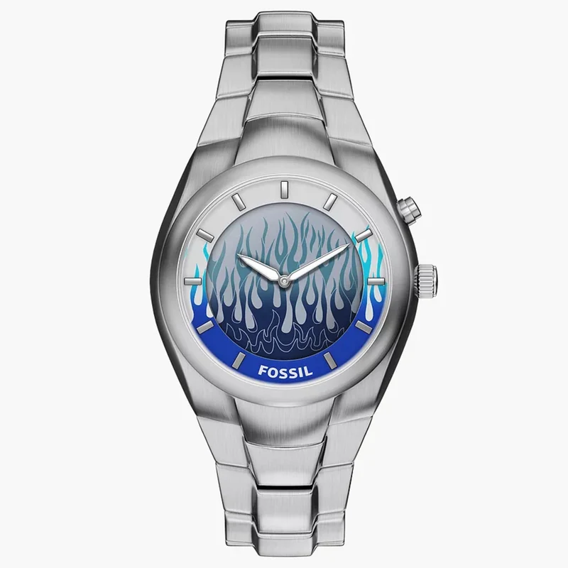 Fossil Y2K Big Tic 40mm Limited Edition Digital Steel Quartz Watch LE1234