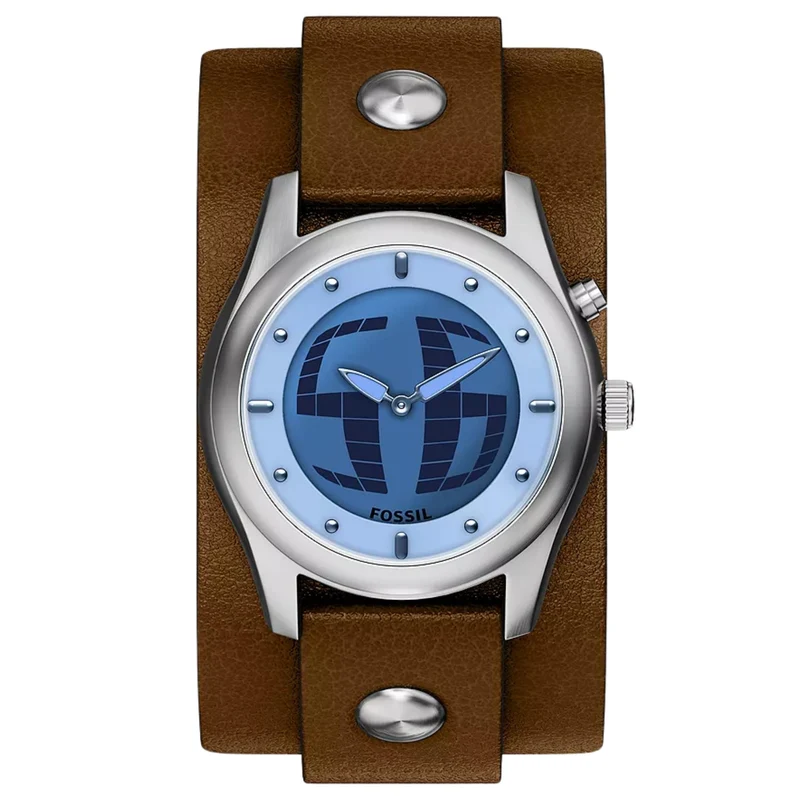 Fossil Y2K Big Tic 40mm Limited Edition Digital Leather Quartz Watch LE1229
