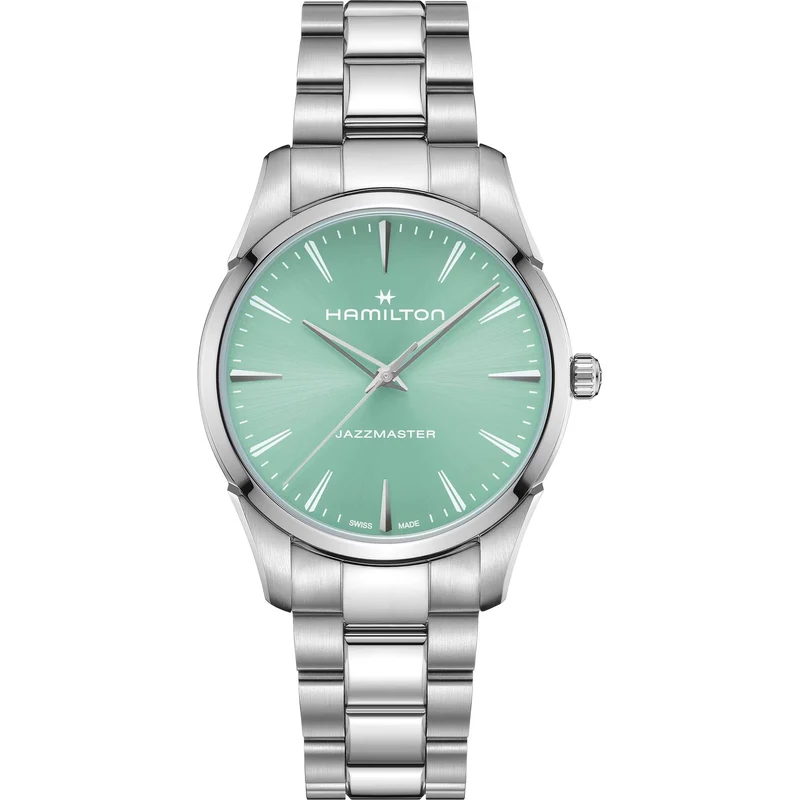 Hamilton Jazzmaster 40mm Blue Dial Steel Mens Quartz Watch H32461161