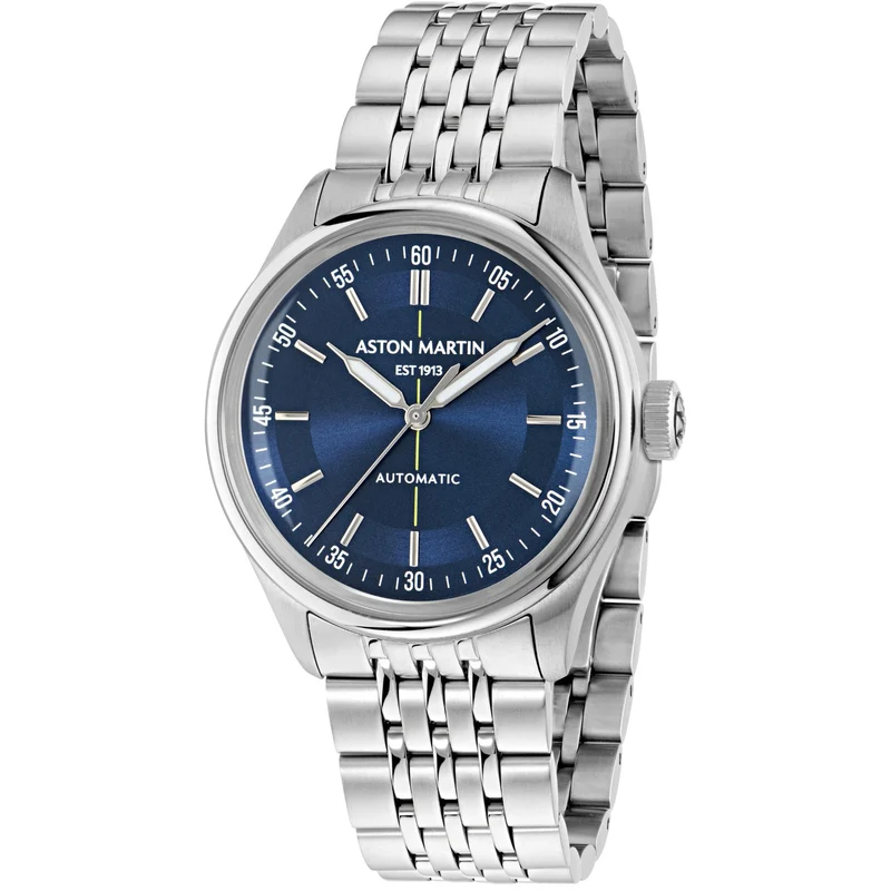 Aston Martin Timeless TS1 39mm RSST Case Blue Dial RSST Bracelet Mens Automatic Watch MTTS1S603