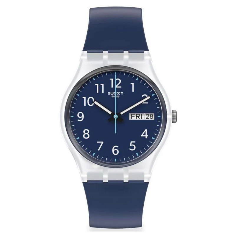 Swatch ORIGINAL GENT Rinse Repeat Navy Blue Dial Watch GE725