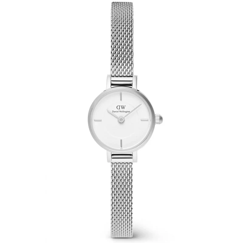 Daniel Wellington Petite 19mm White Dial Steel Ladies Quartz Watch DW00100746