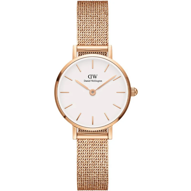 Daniel Wellington Petite 24mm White Dial Steel Ladies Quartz Watch DW00100447