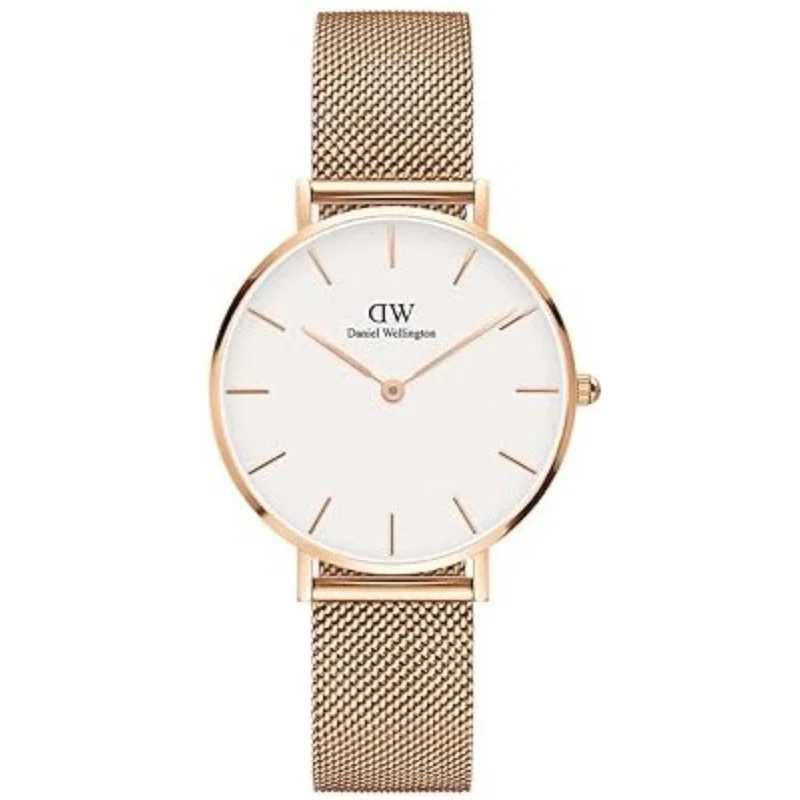 Daniel Wellington Petite 32mm White Dial Steel Ladies Quartz Watch DW00100163