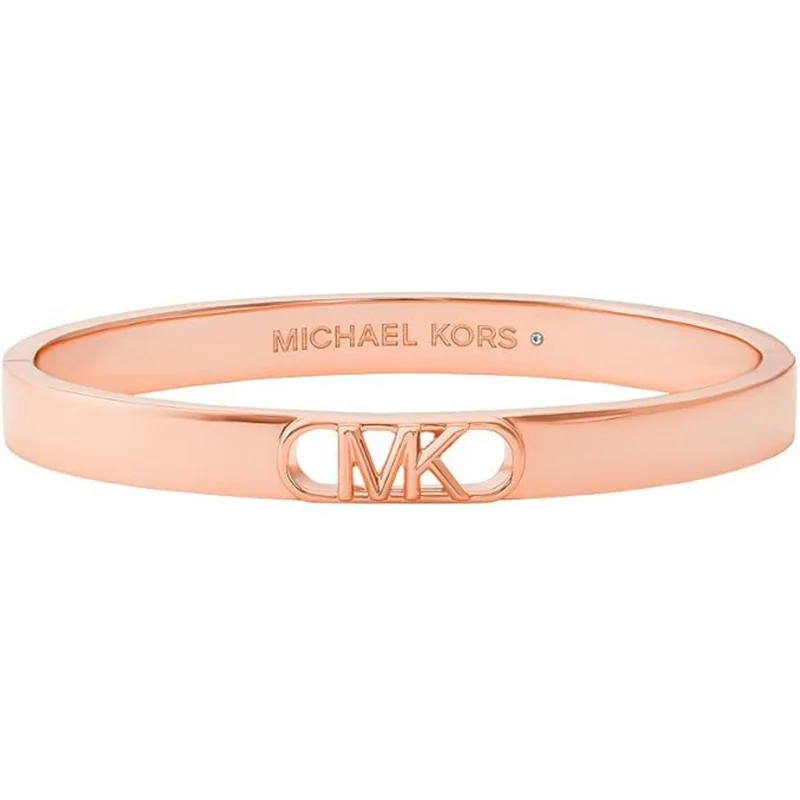 Michael Kors 14K Rose Gold-Plated Empire Link Bangle Women's Bracelet MKJ828700791