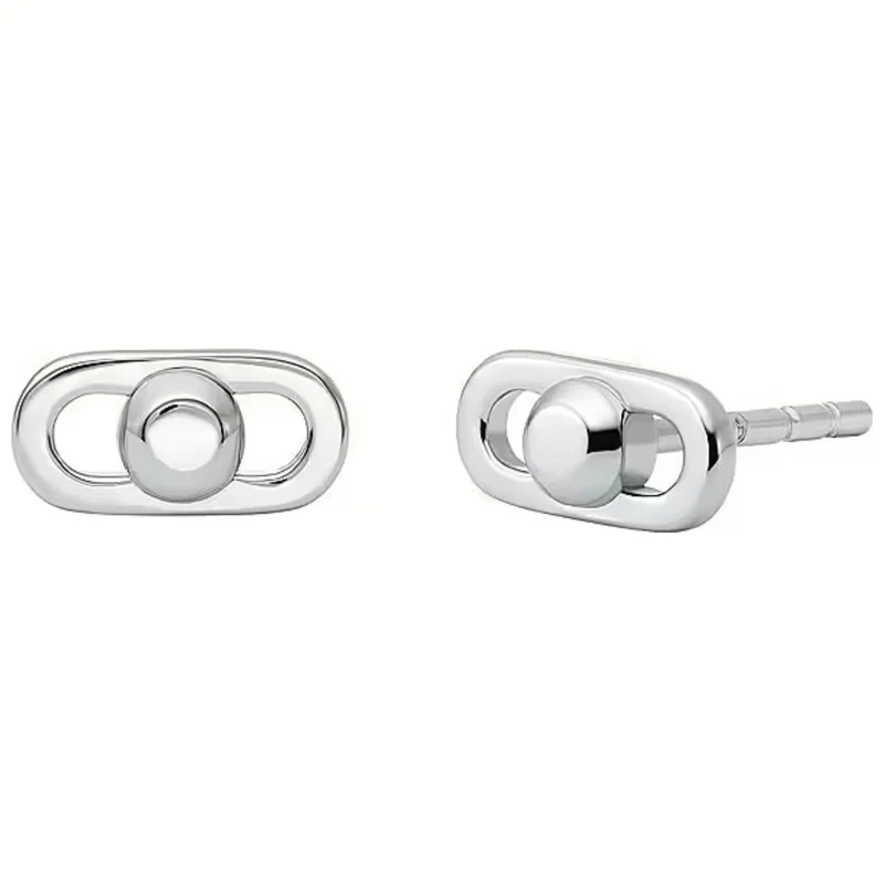 Michael Kors Sterling Silver Astor Link Stud Women's Earrings MKC173900040