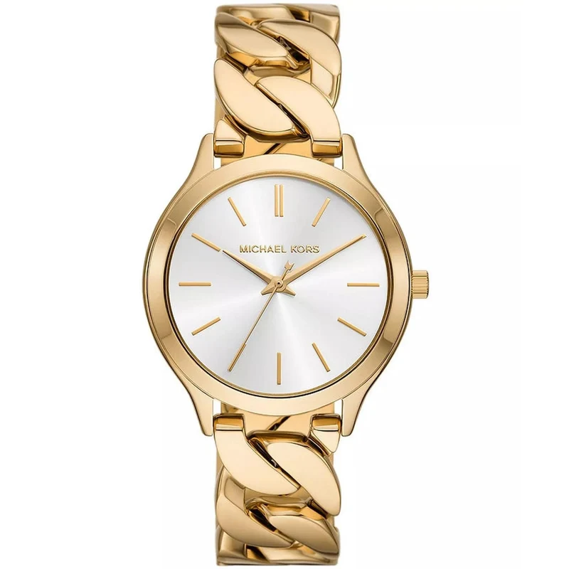 Michael Kors Runway Quartz White Dial Steel Strap Women's Watch MK7472