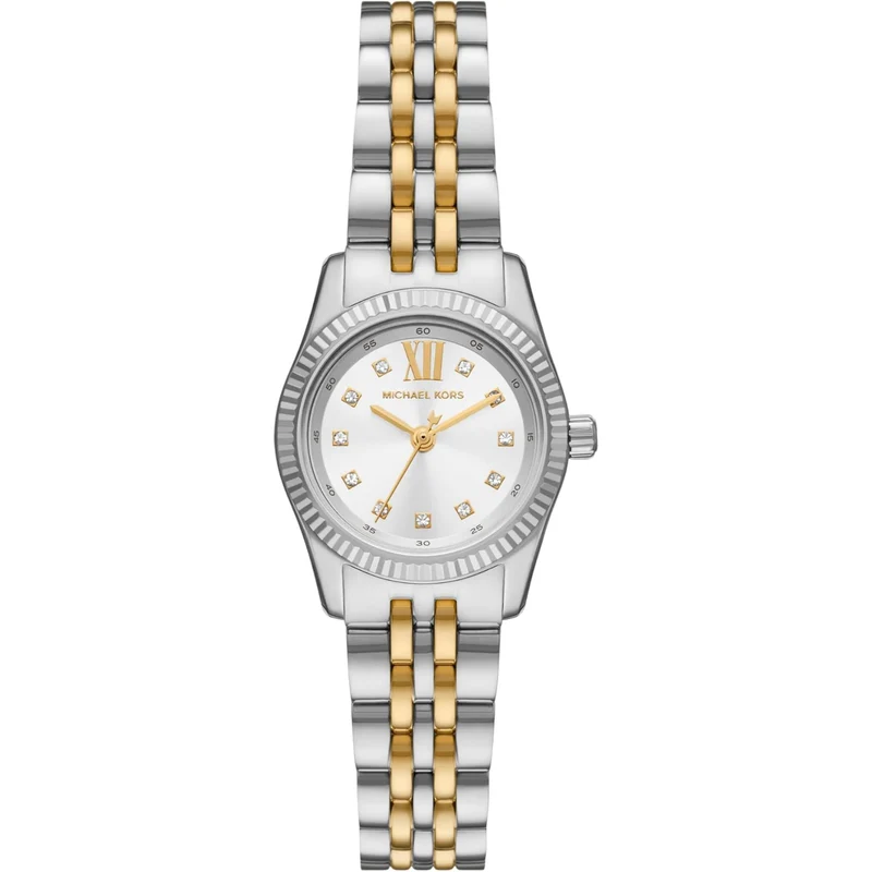 Michael Kors Lexington Two-Tone Stainless Steel White Dial Women's Watch MK4740